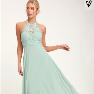 Sage (light green) long flowy dress